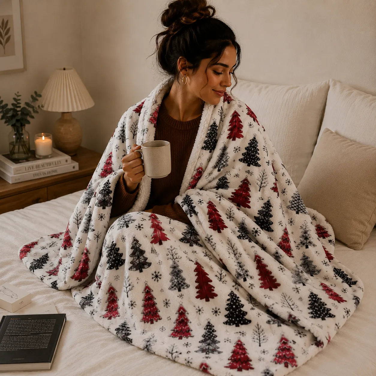 Plaid canapé Noël