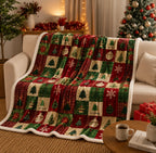 Plaid patchwork Noël
