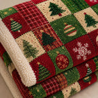 Plaid patchwork Noël