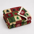 Plaid patchwork Noël