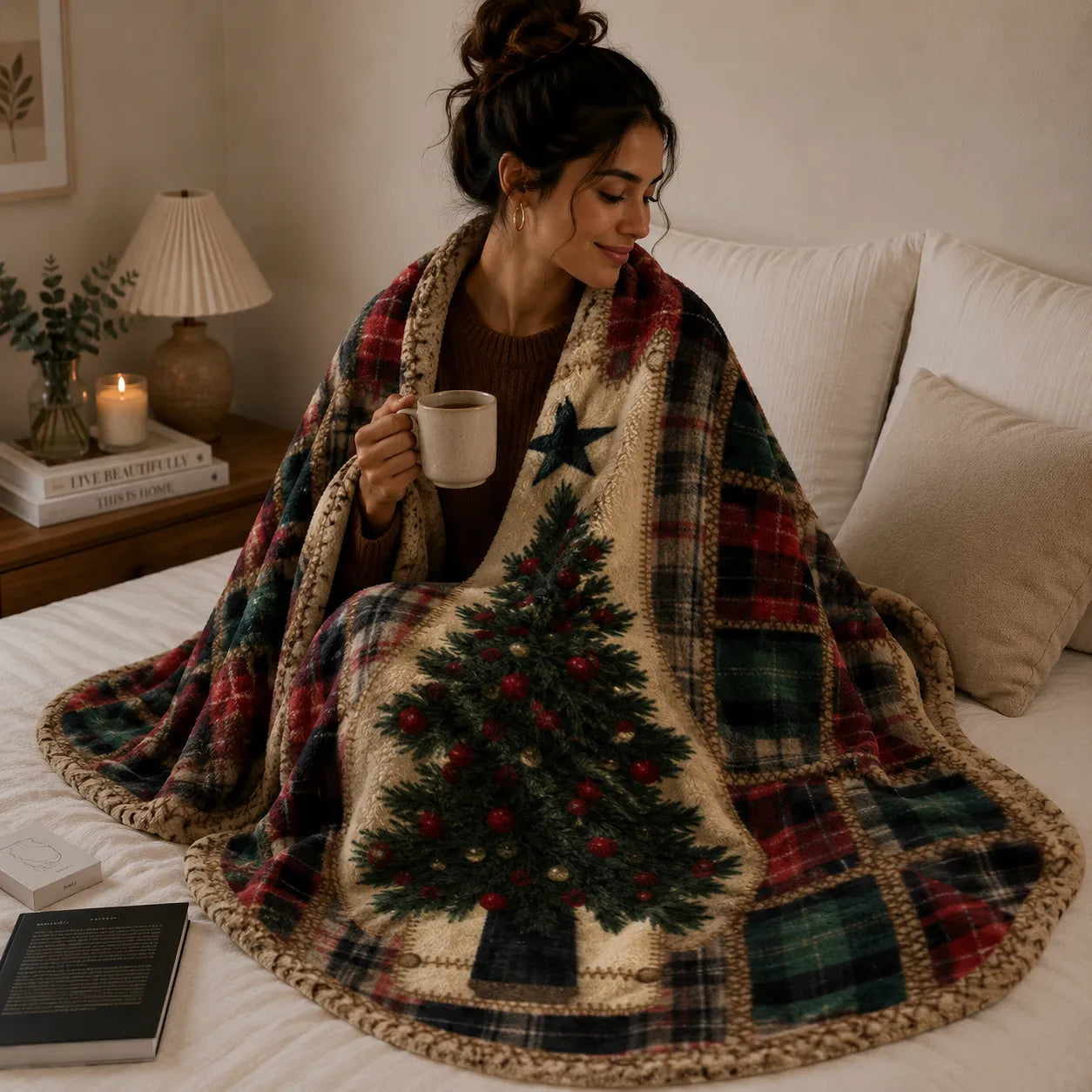 Plaid sapin de Noël
