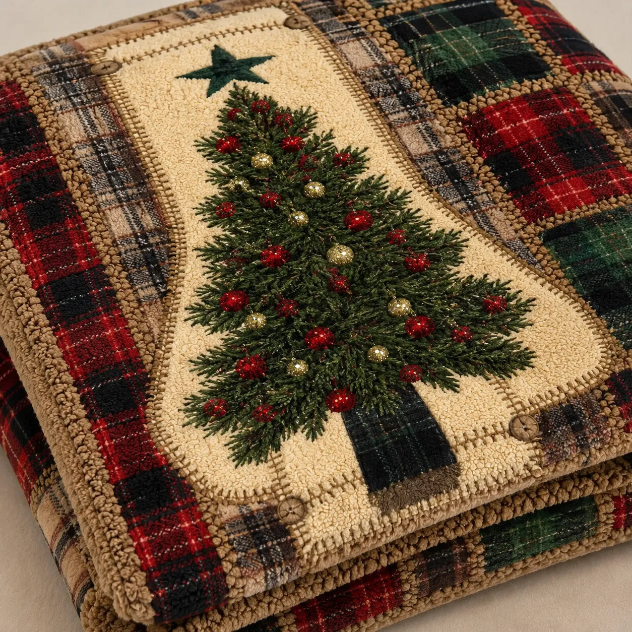 Plaid sapin de Noël
