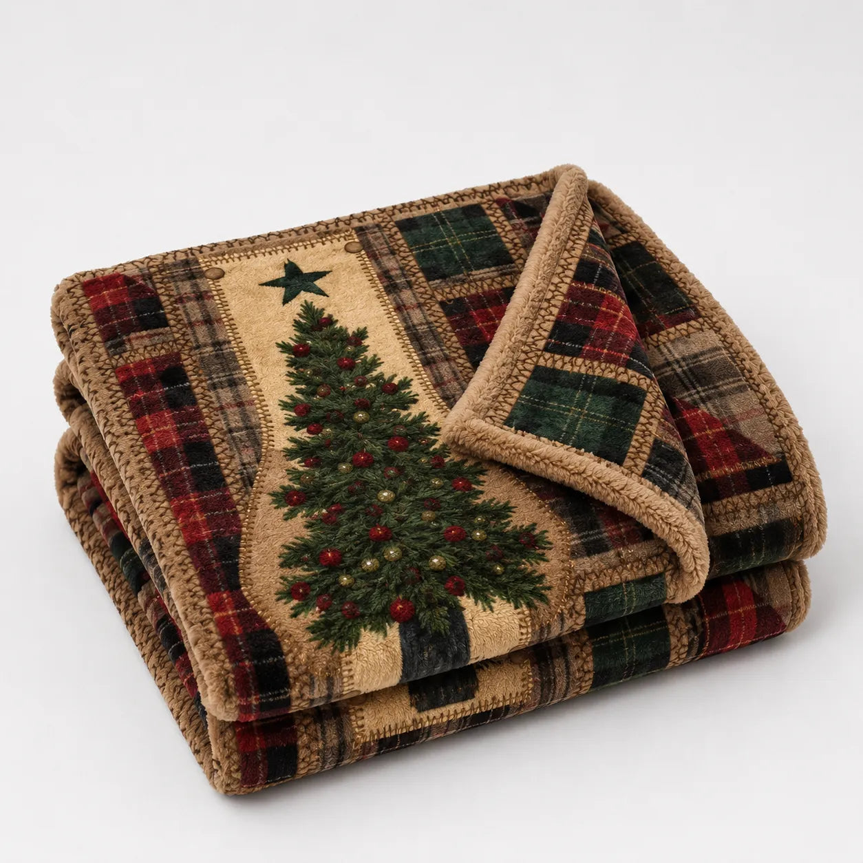 Plaid sapin de Noël