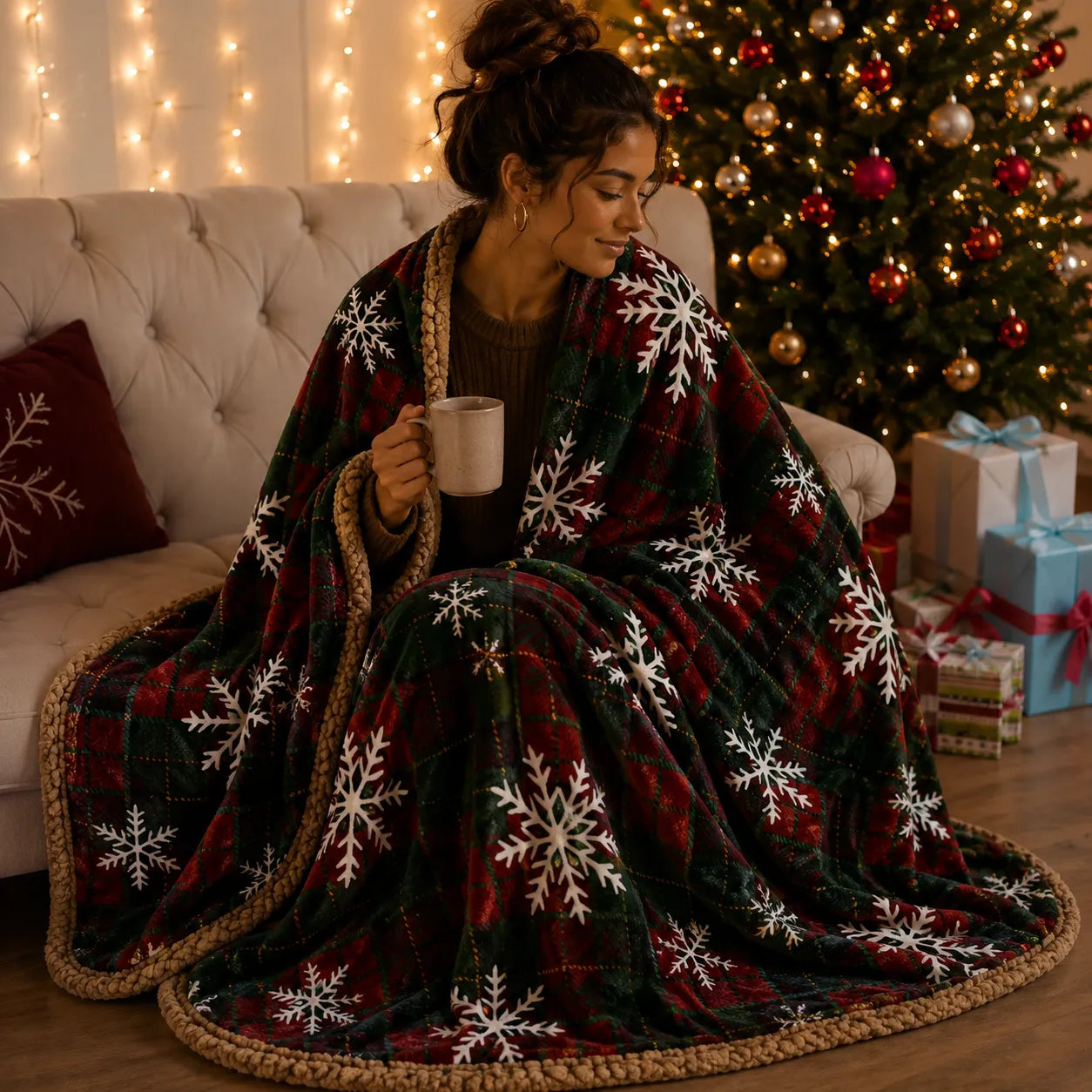Plaid chaud Noël