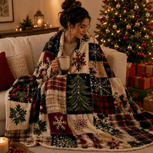Grand plaid de Noël