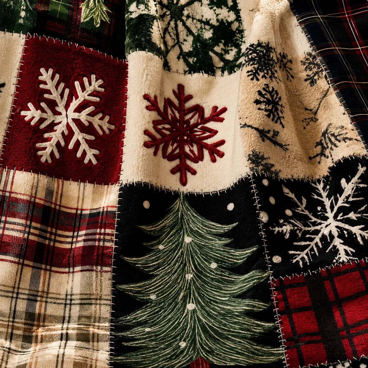 Grand plaid de Noël