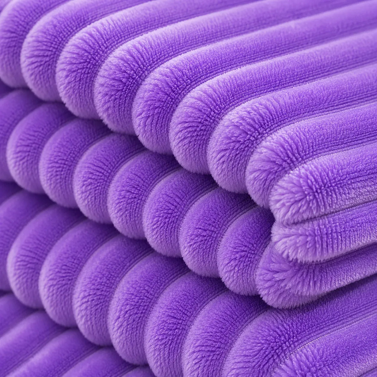 Plaid canapé violet