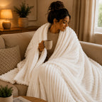 Plaid cocooning canapé