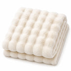 Plaid cocooning blanc