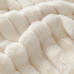 Plaid cocooning blanc