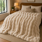Plaid cocooning beige