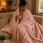 Plaid cocooning rose