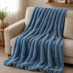 Grand plaid bleu