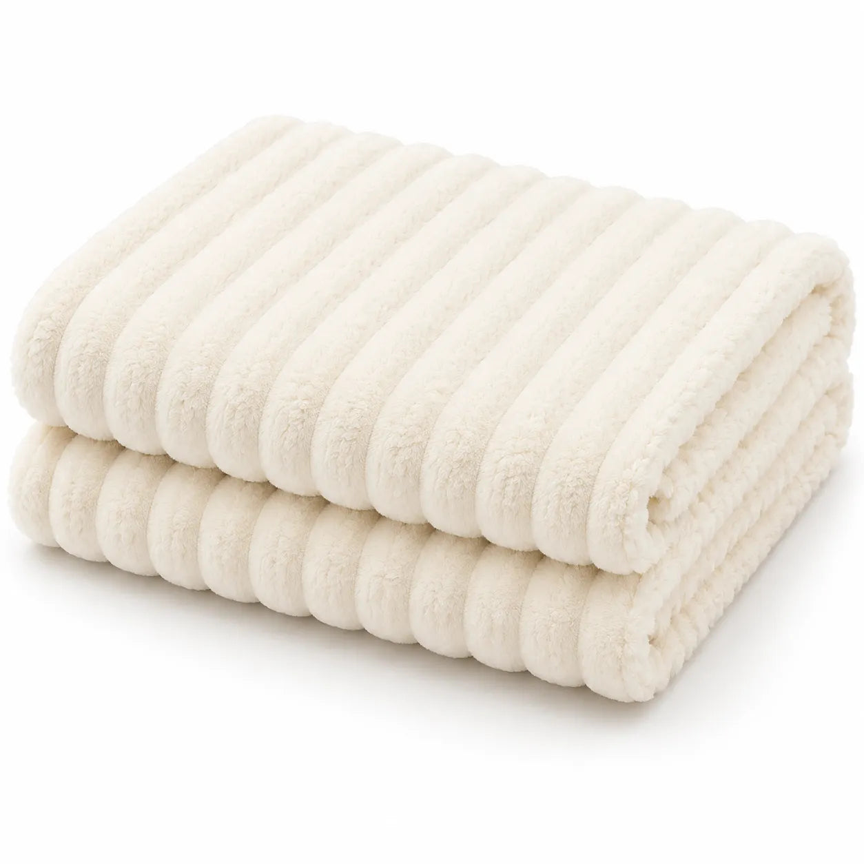Grand plaid blanc