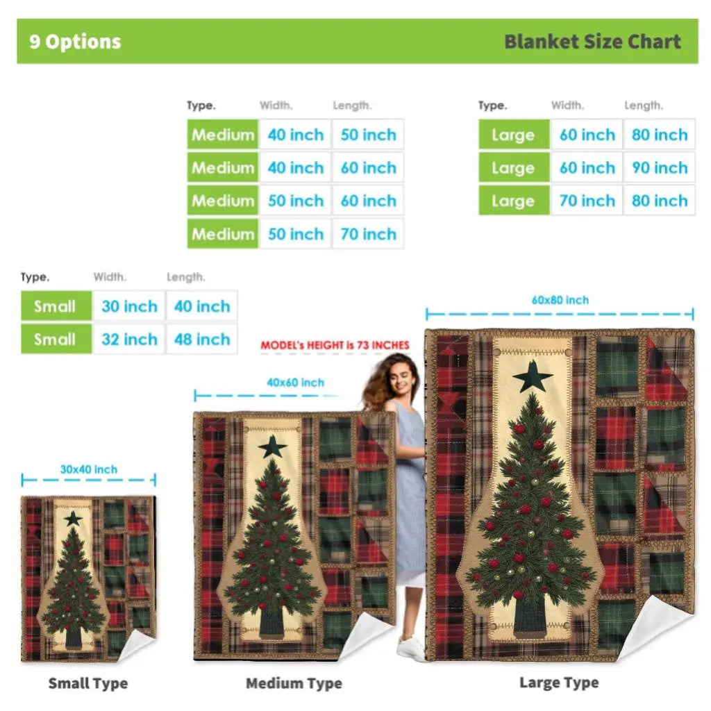 Plaid sapin de Noël
