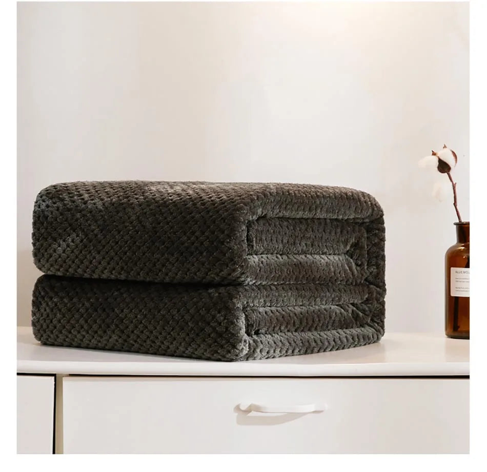 Plaid canapé beige