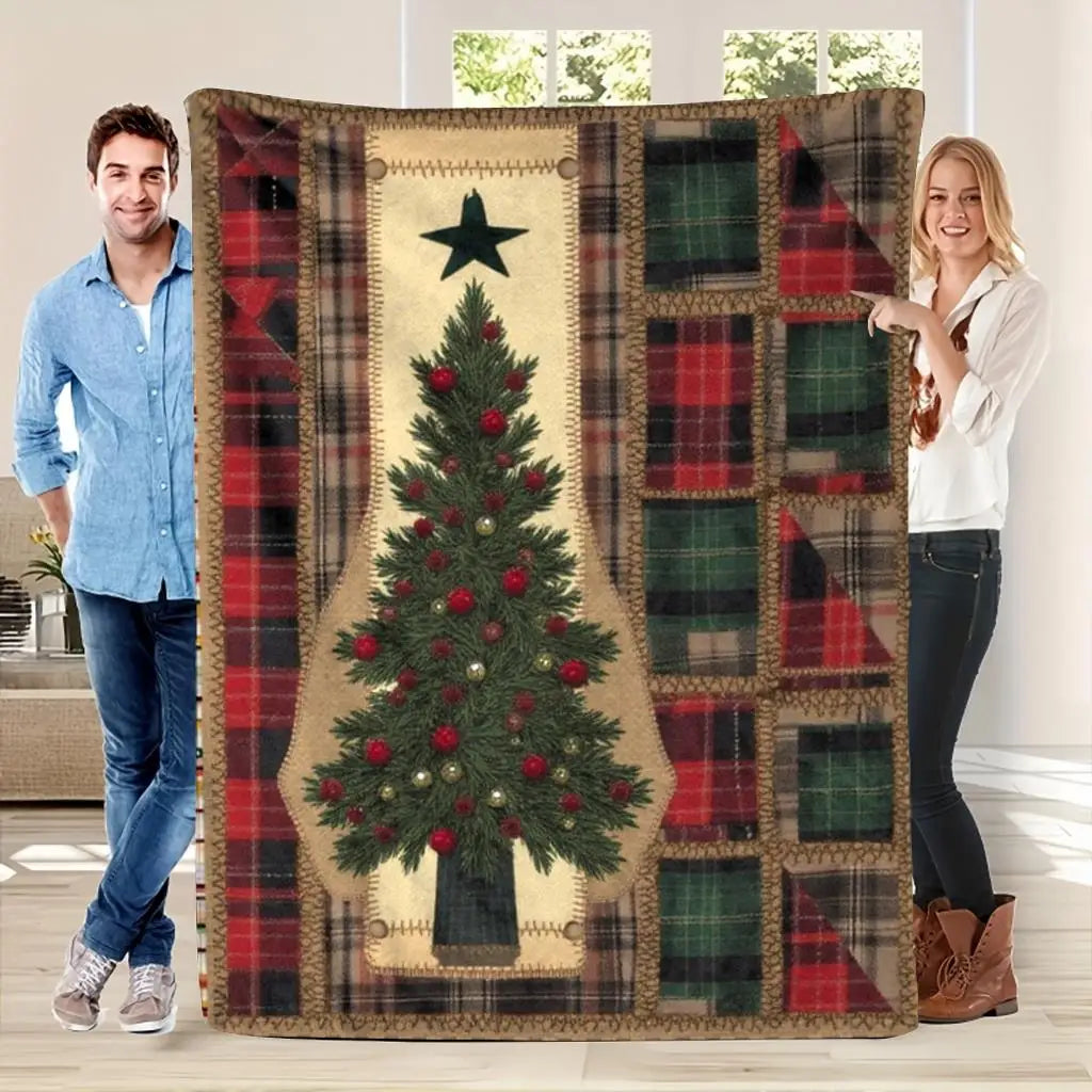 Plaid sapin de Noël