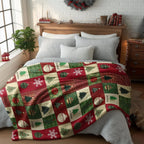 Plaid patchwork Noël