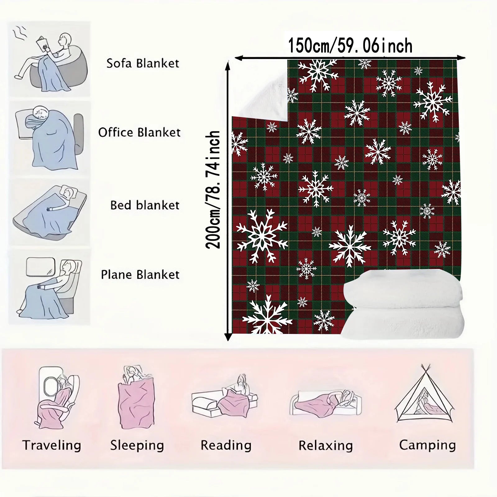 Plaid chaud Noël