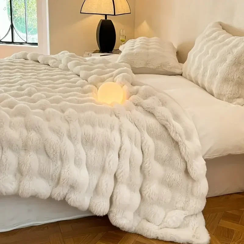 Plaid cocooning beige