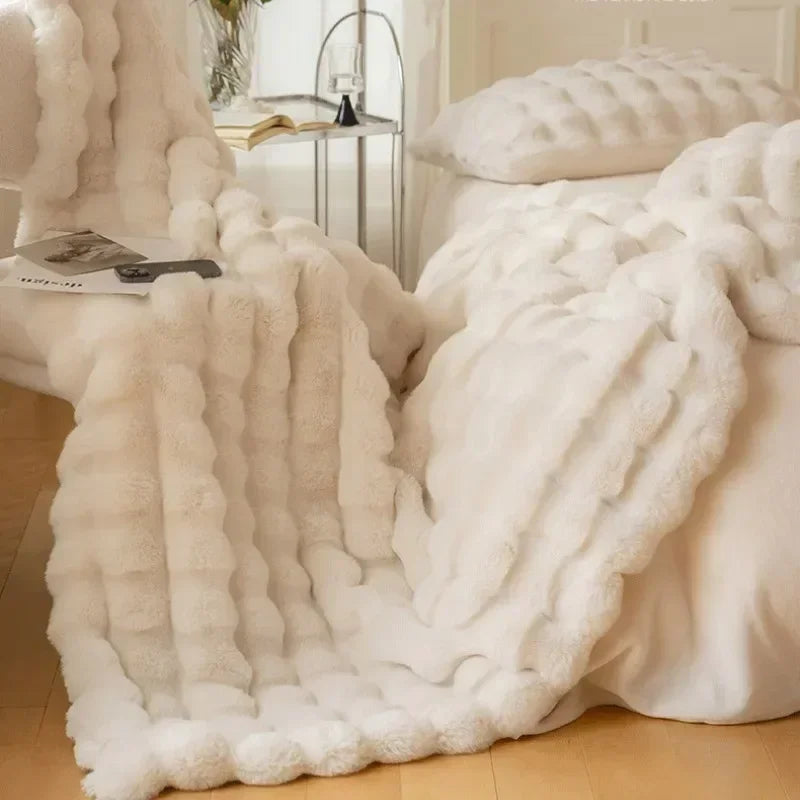Plaid cocooning rose