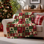 Plaid patchwork Noël